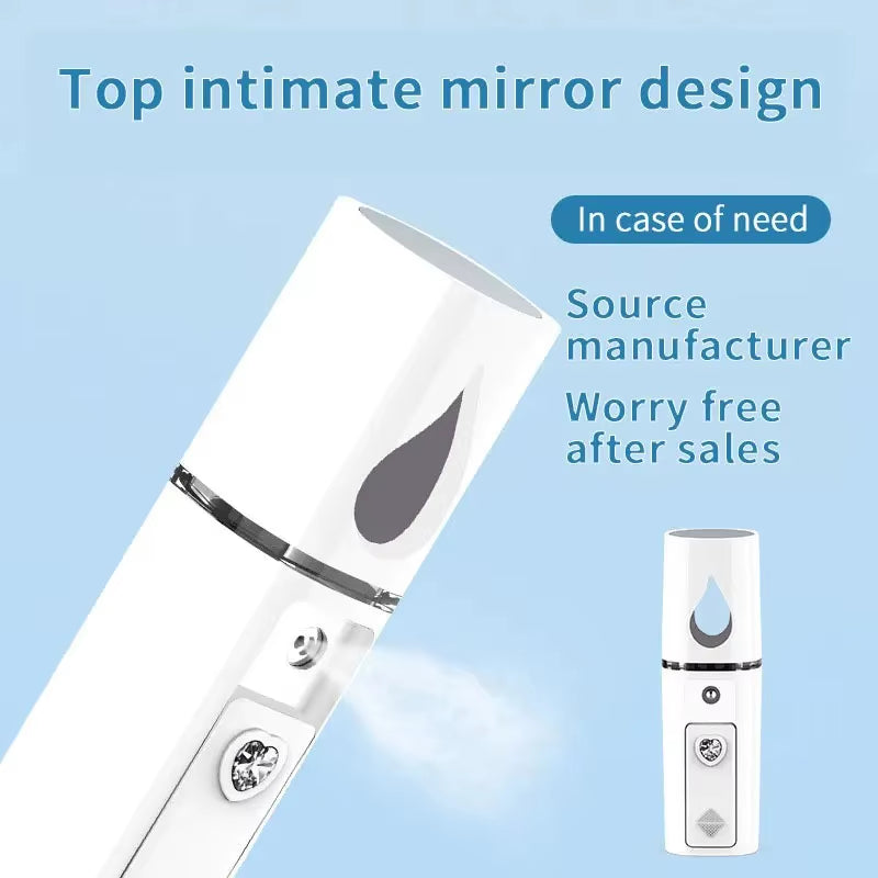 DewMuseBeauty Mini  Facial Mist – USB Rechargeable Mist Sprayer & Skin Hydration.