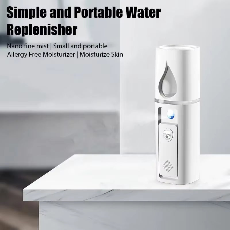 DewMuseBeauty Mini  Facial Mist – USB Rechargeable Mist Sprayer & Skin Hydration.